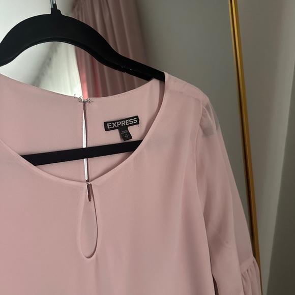 Express Pink Chiffon Blouse - Picture 4 of 4
